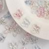 Acrylic Beads Butterfly Concave Style Dried Cherry Blossom Accessories for DIY Necklace Bracelet Earring Jewelry Making