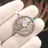 Milky Opal Gemstone 925 Sterling Silver Jewelry October Birthstone Pendant1.48" CP-29-18