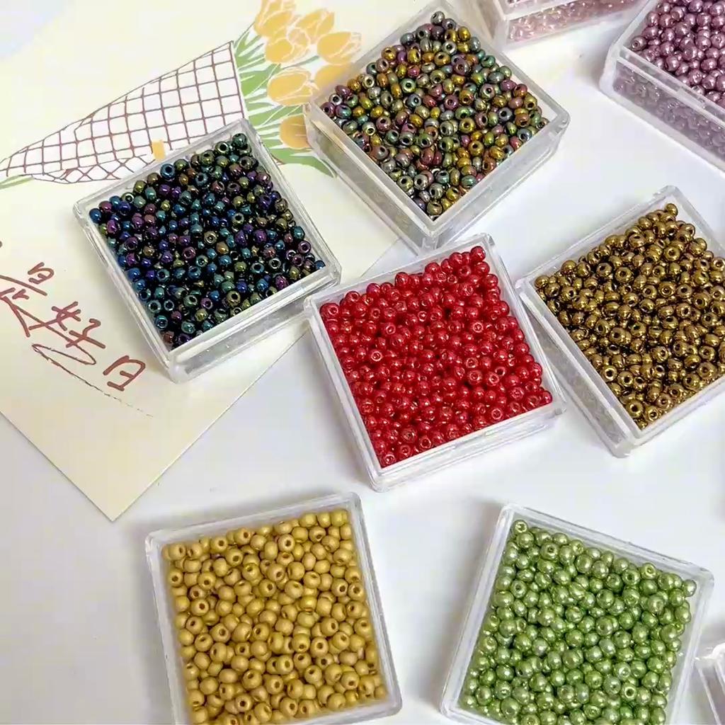 200 Perline Europee Con Foro Grande Per Gioielli Fai Da Te - 11 Colori Misti Con Perline A Strass - Compatibili Pandora