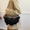 Bolsa Transversal Feminina Personalizada Criativa Bolsa Pequena Feminina Halloween Morcego Personalidade Engraçada Mensageiro de Ombro Axilar