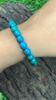 8mm Natürlicher Chrysokoll Edelstein Runde Perlen Partywear Stretch-Armband 7,5" Geschenk für die Liebe RBB-47