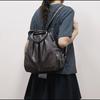 Zaino Stile Pelle Vintage con Manico Superiore e Spallacci Imbottiti