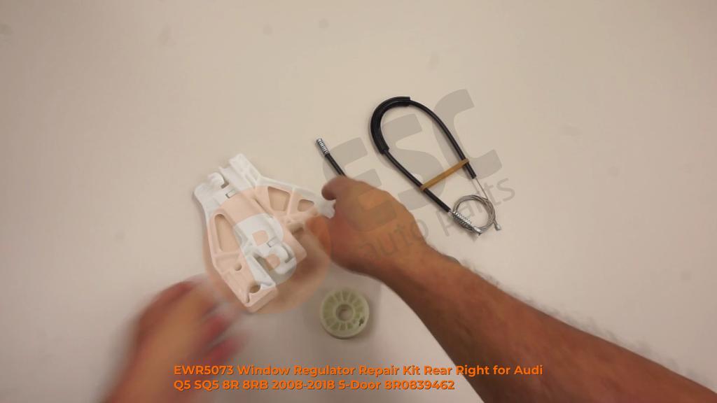 EWR5073 Electric Power Window Regulator Lifter Repair Kit Rear Right Door for  Q5 SQ5 8R 8RB 2008-2018 5-Door 8R0839462