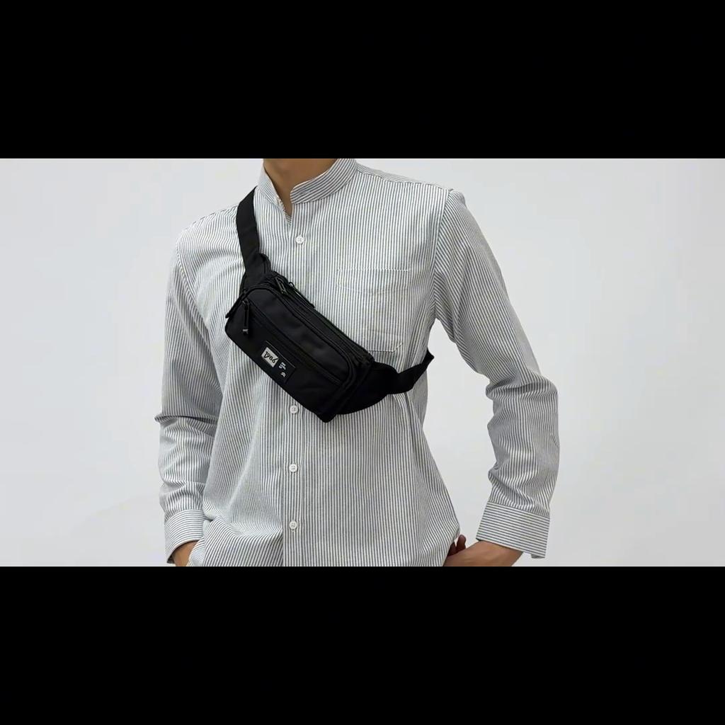 Men's Chest Bag Large Capacity Cash Register Waist Bag Water-repellent Durable Shoulder Crossbody Bag
