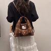 Hello Kitty Retro Canvas Backpack With Padded Straps For Casual Daily Use