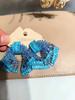 Funkelnde 3D-Schleifenohrringe Damenmode Schmuck Strahlende Fliege Ohrstecker für Mädchen