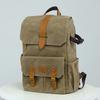 Photography Retro Waterproof Canvas Backpack USB Port 15.6inch Laptop Camera Bag Carry Case For Canon Nikon DSLR