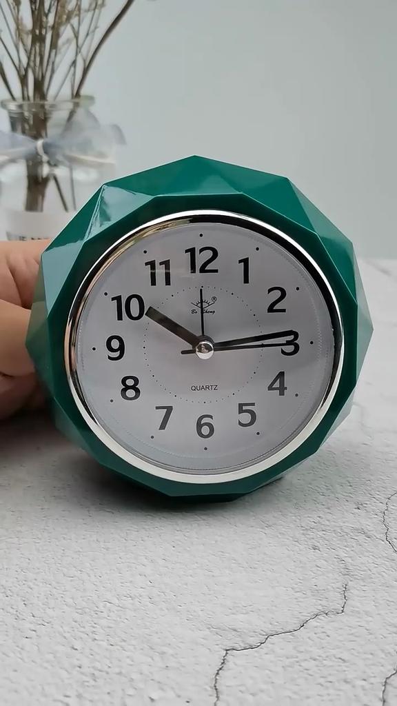 Wecker, präzise Zeitanzeige, energiesparend, kreativ, nicht tickend, Tischmusik für Zuhause