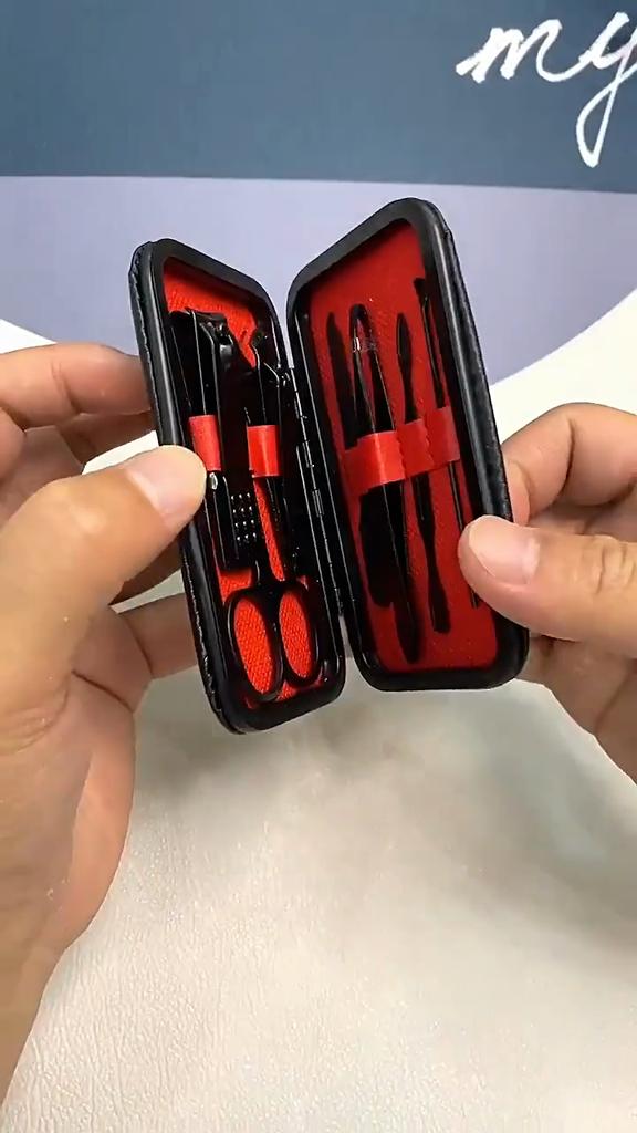 24pcs Professional Black Nail Clippers Kit - Ultra Sharp Fingernail and Toenail Cutters for Men and Women - Sturdy Pedicure Care Tools