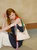 Toutou Women's Shoulder Bag, Tote Bag Commuter Bag, Blue, Small Size
