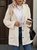 Autumn and Winter Women's Hooded and Velvet Jacket, Double-sided Velvet Cardigan, Long Sleeved Casual Warm Jacket