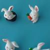 6Pcs/set Cartoon Animal Rabbits Miniatures Mini Figures DIY Fairy Garden Decoration Moss Terrarium Micro Landscape