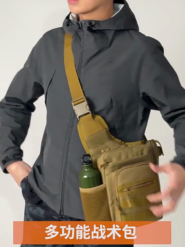 New Large-Capacity Crossbody Bag Outdoor Oxford Camouflage Chest Bag with Lightweight Tactical Shoulder Bag