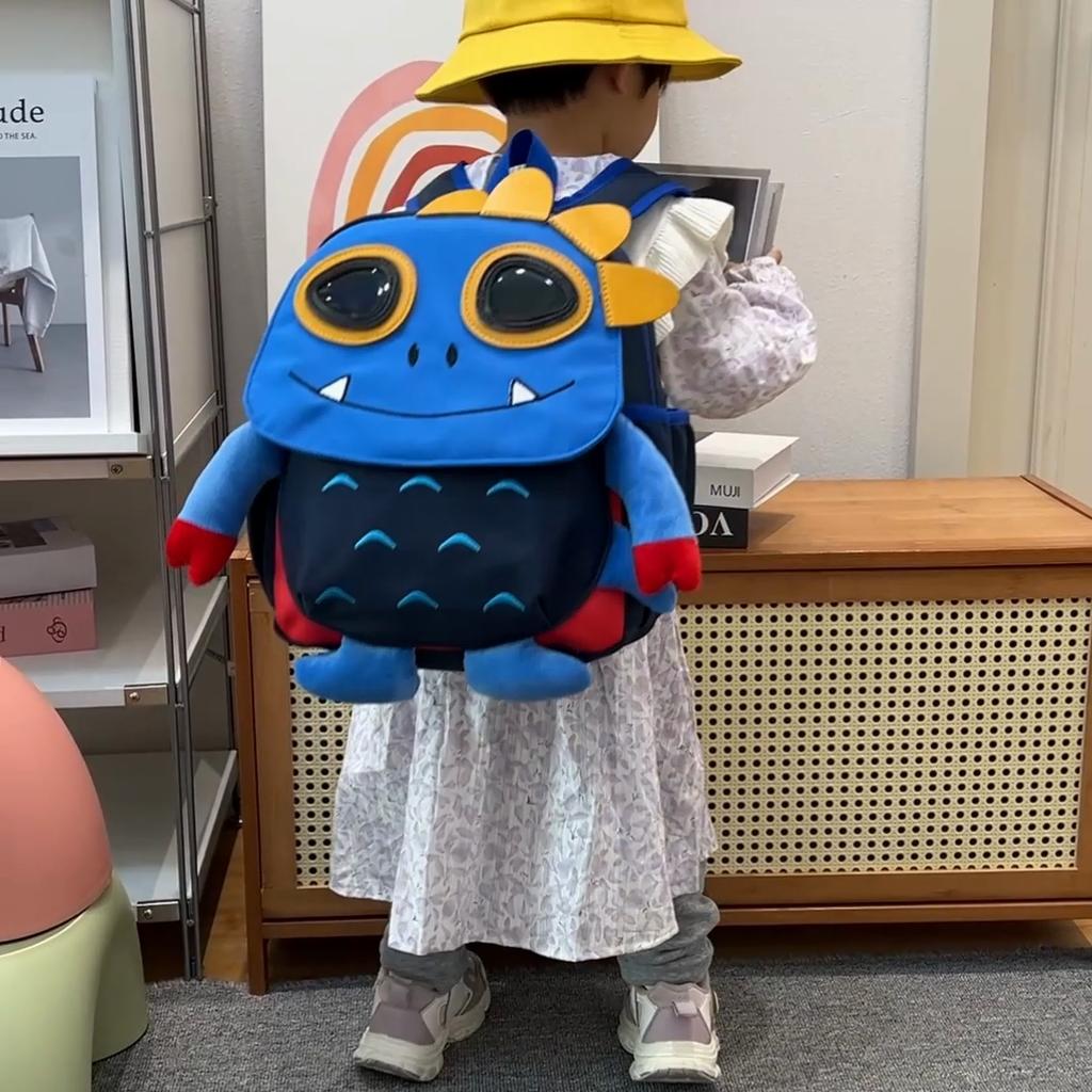 Kindergarten Bag Cartoon Anti-lost Backpack Boys And Girls Children Shoulder Bag