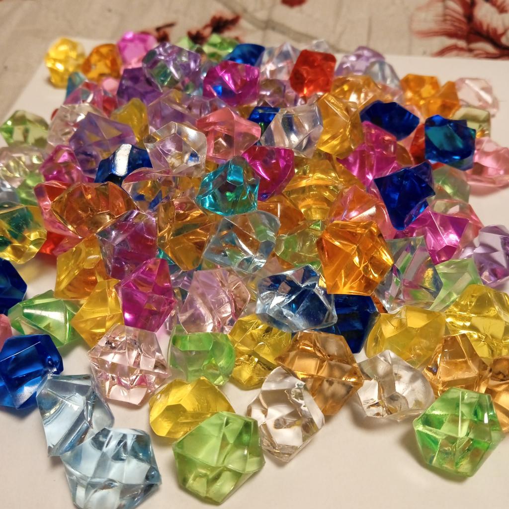 150 Piedras Decorativas De Cristal Acrílico Tipo Hielo O Roca - Para Acuarios, Jarrones, Centros De Mesa