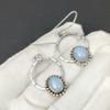 Natürliche Milchopal Edelstein Ohrringe, 925 Sterling Silber Ohrringe, Handgemachte Boho Silber Schmuck Ohrringe, Geburtstagsgeschenk für Frau