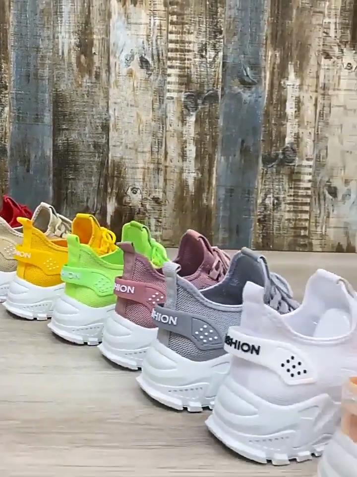 Shoe Mesh Breathable Sports Shoes Retro White Shoes Korean Version Casual Women's Shoes