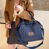Torba Podróżna na Krótkie Dystanse Damska Torba Jeansowa o Dużej Pojemności na Ramię/Przez Ramię Torba Bagażowa