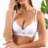 Women Floral Lace Bra Padded Gather Wire Lingerie Soft & Comfortable Sexy Intimates Bra 75B 80B 85B 90B