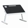 Tavolino da letto per laptop regolabile in altezza e angolazione, supporto da letto portatile per laptop con gambe pieghevoli
