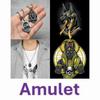 Amulett Talisman Anubis Gud Döden Halsband Hänge Antika Egypten Egyptisk Symbol Evigt Liv skydda väktare Döda