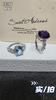 Women's S925 Sterling Silver Brushed Craft Ring Natural Crystal Garnet Peridot Adjustable Jewelry