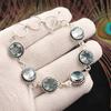 Rare Sky Blue Topaz Gemstone 925 Sterling Silver Jewelry Handmade Bracelet 7-9" RB-17-10