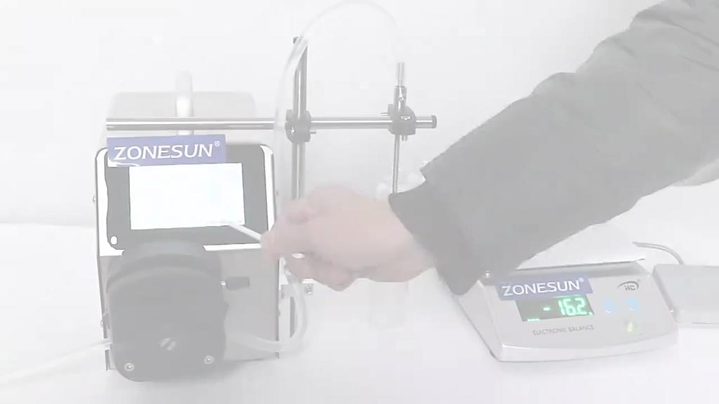 ZONESUN ZS-YTPP6001 Semi-Automatic Filling Machine Essential Oil Beverage Peristaltic Pump Filler Milk Perfume Cosmetic Bottle