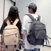 Student Schoolbag Couple Solid Color Backpack Lightweight Large Capacity Backpack