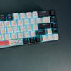 68 Keys 60% Mechanical Gaming Keyboard Hot Swappable Blue Switch Ice Blue Backlight Detachable USB-C Cable For Windows Mac Linux