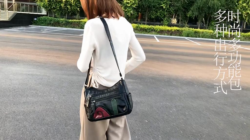 Black Fashion Style Washed Leather Luxury Handbags Women Bags Designer Ladies Shoulder Crossbody Bags For Women