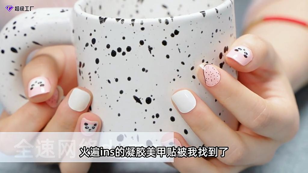 Adesivi per Unghie in Gel Semi-polimerizzati Glitterati Adesivi per Unghie UV Unghie in Gel Adesivi per Unghie Polimerizzabili con Luce UV