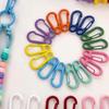Alloy Spray Painted Keychain Clasps for DIY Jewelry Accessories 1 Set