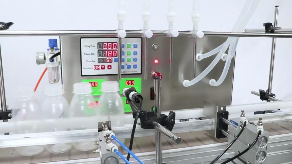 ZONESUN ZS-DTPP4C Automatic Tabletop Peristaltic Pump Filling Machine for Eye Drop Cosmetics Essential Oil Bottles