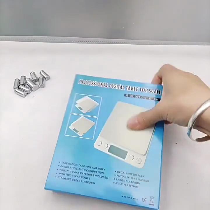 5 kg/0,1 g Multifunktions-Edelstahl-Digital-Küchenwaage, elektronische Lebensmittelwaage zum Kochen, Backen