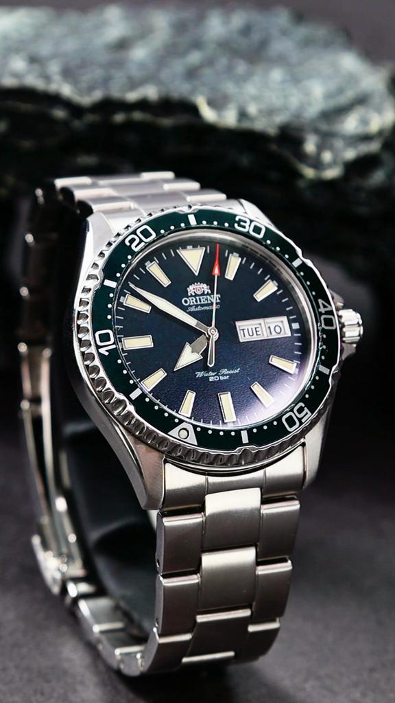 ORIENT Orient Ceas de scufundare impermeabil 200m ceas mecanic complet automat ceas bărbătesc cadou de sărbătoare cadran RA-AA0004E19B