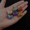 Yousheng Micro Landscape Ornaments Duck Shape Hand-Carved Miniature Sculpture with Unique Crystal Energy Figurine for Desk