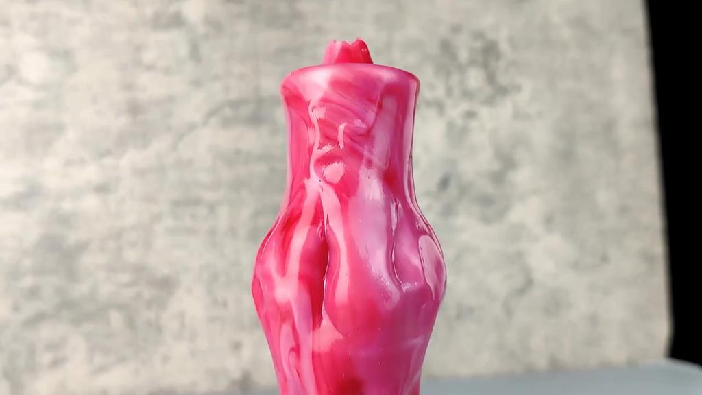 Fantasy Double Knot Silicone Dildo, Water-Spray Design with Injector & Air Pump, Soft Liquid Silicone, Strong Suction Cup,8.18 Inch Fantasy Collection