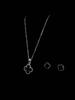 Agate Lucky Flower Pendant Simple Premium Feeling Collarbone Chain Women's Four Leaf Clover Necklace