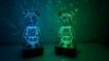 LED 3D Bear Fireworks Night Light USB Projector Light Color Changing Environment Light Suitable for Children's Room Bedroom Decoration New Year Gift