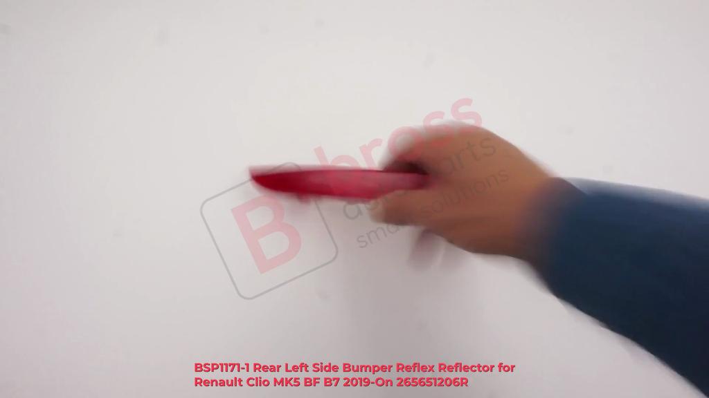 BSP1171-1 Rear Left Side Bumper Reflex Reflector for Renault Clio MK5 BF B7 2019-On 265651206R