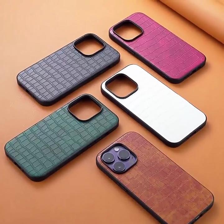 Crocodile Skin Texture Phone Case for Samsung Galaxy S25Ultra - PC+ Faux Leather Shockproof Creative Cover on Samsung