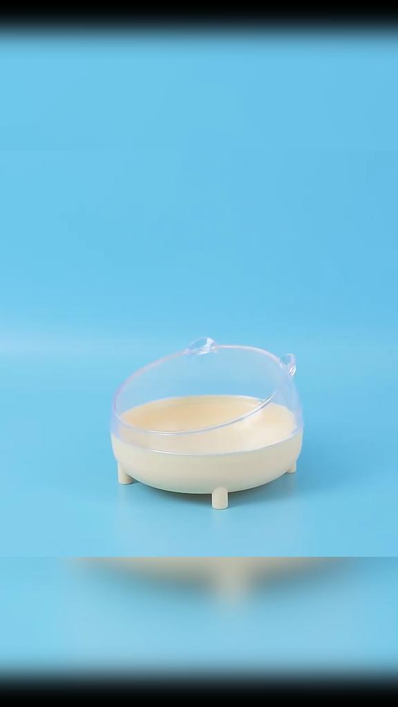 Yousheng Hamster Badewanne Sturzfest Niedliche Form Leicht zu Waschen Panorama Transparent Großer Raum Ruhe Doppelnutzung Haustier Hamster Externes Badezimmer für