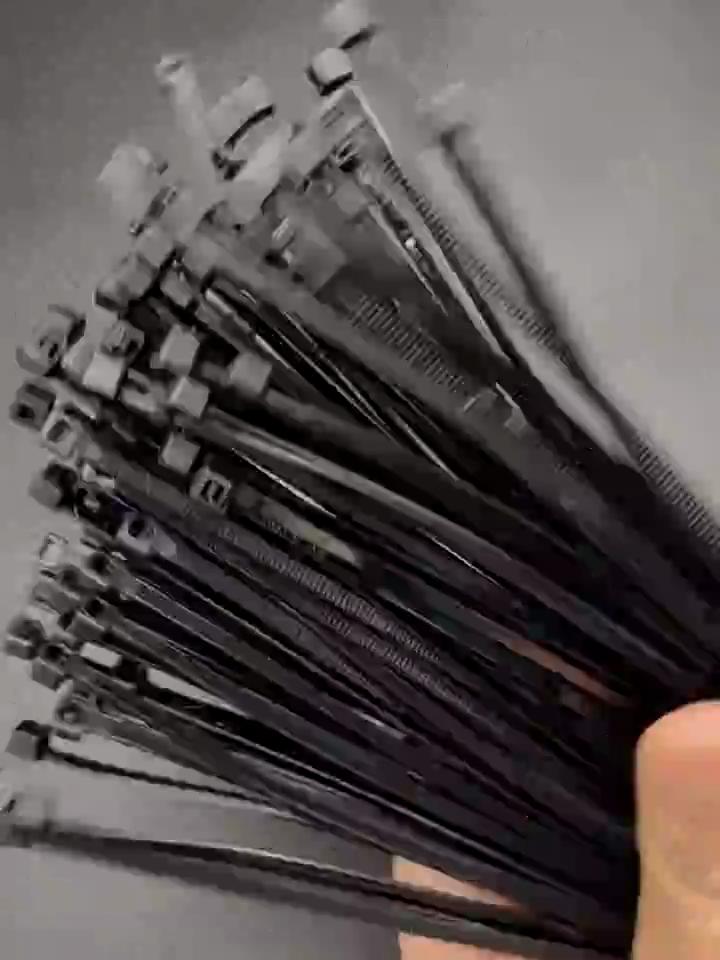 100Pcs plastic clamping collar rilsan Cable ties clamp greenhouse plastic clamps self-tightening plastic necklace belts