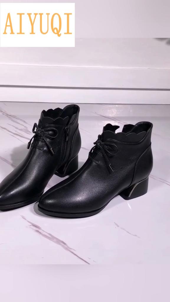 Mode femmes chaussures en cuir véritable femmes grande taille chaussures à lacets Point chaussures décontractées femmes