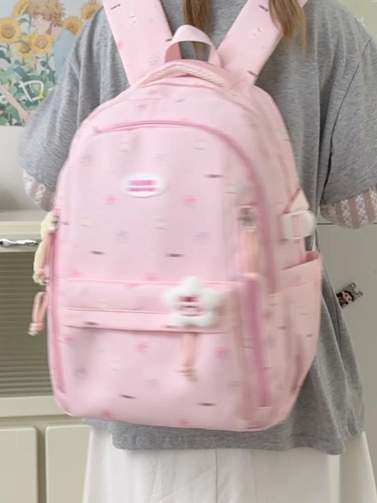 Women's Schoolbag Primary School Cartoon Backpack Large Capacity Lightweight Backpack