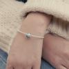 Bamoer Sterling Silver 925 Crystal Snowflake Beads for Women Jewelry Making Charm fit Original Bracelet DIY Beads