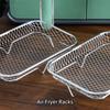 Edelstahl-Luftfritteusen-Rack, 3-stufiger Dörrkorb, ofenfester Kochrost, spülmaschinenfest, runder Grillrost, langlebiges, leicht zu reinigendes Zubehör