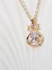 Teardrop Pendant Necklace for Women Fashion Golden Stainless Steel Clavicle Chain Wedding Party Daily Wear Jewelry Accessories