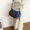 Women'S Shoulder Bag Ladies Large Capacity Denim Shoulder Crossbody Bag Leisure Commuting Handbag Star Tote Bag